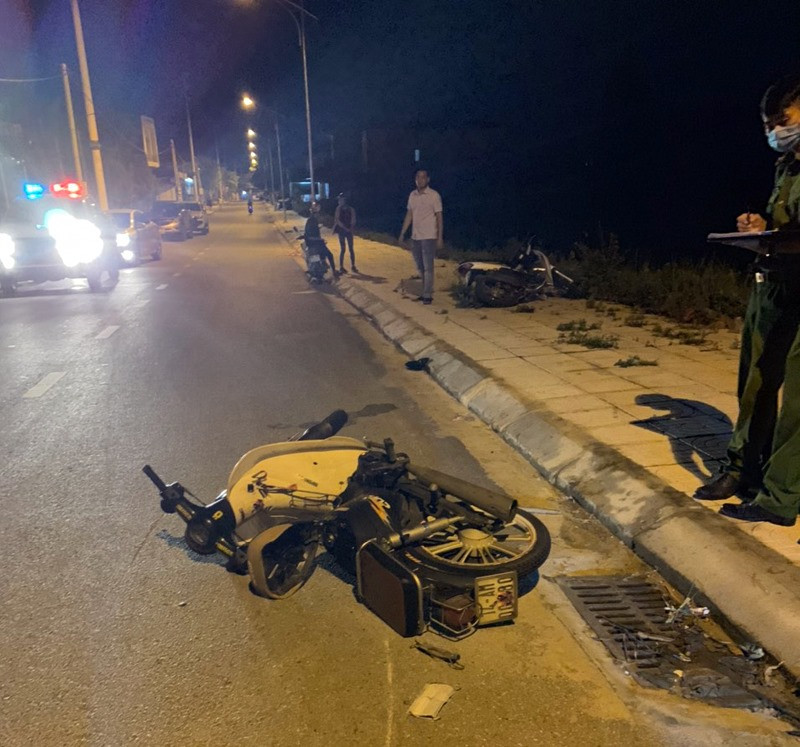 Nam thanh niên vi phạm giao thông còn tông gãy chân Đại úy công an ảnh 1