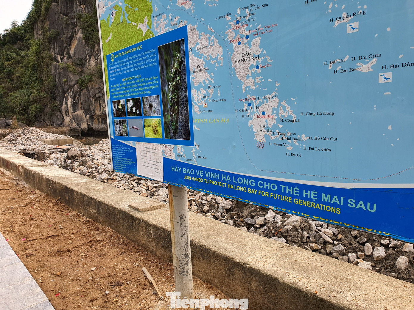 Phá núi đá thuộc quần thể di sản vịnh Hạ Long để mở đường ảnh 3