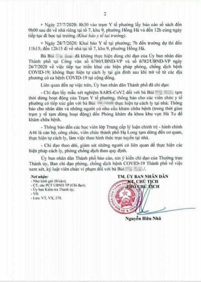 Nữ cán bộ y tế không khai báo trung thực, vẫn đi thi sau khi về từ Đà Nẵng ảnh 2