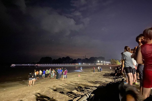 Người đàn ông đuối nước tại bãi tắm đang thi công ở Quảng Ninh ảnh 1