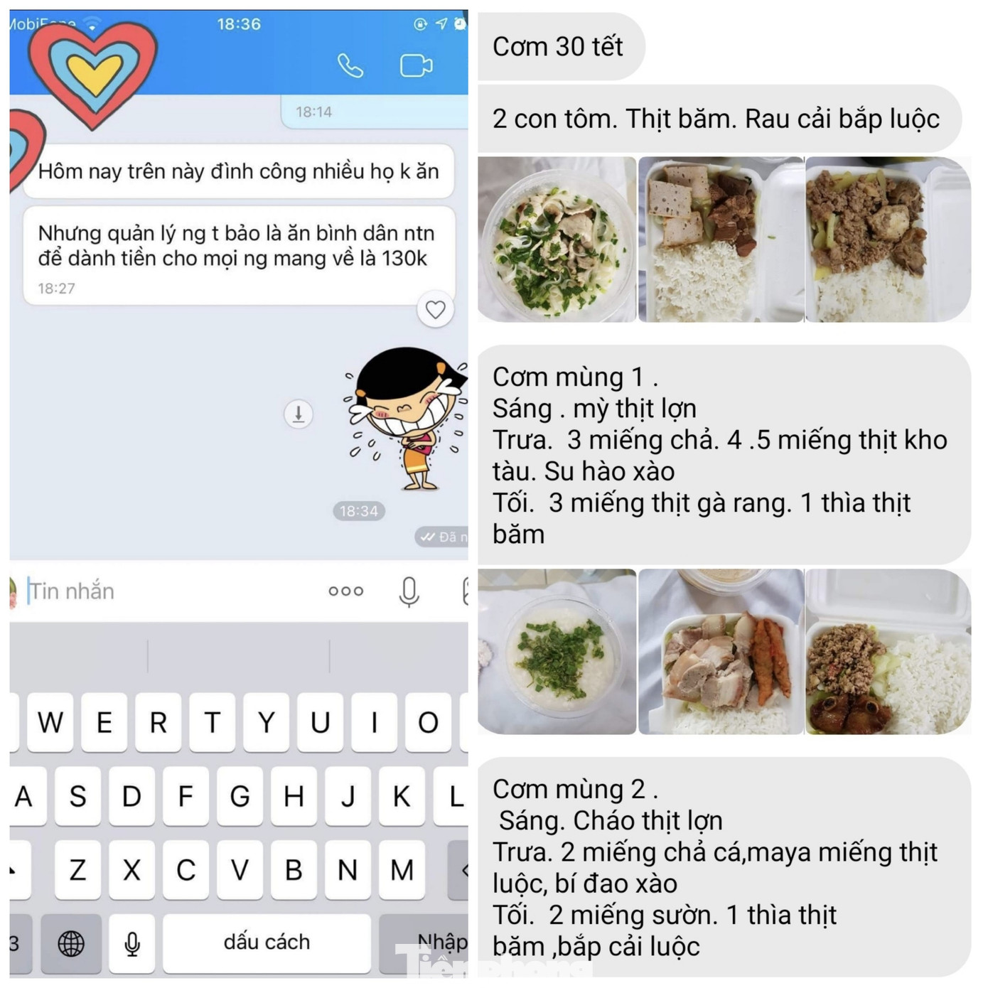 Vụ 'cắt xén' bữa ăn ở Quảng Ninh: Những tin nhắn từ khu cách ly ảnh 4