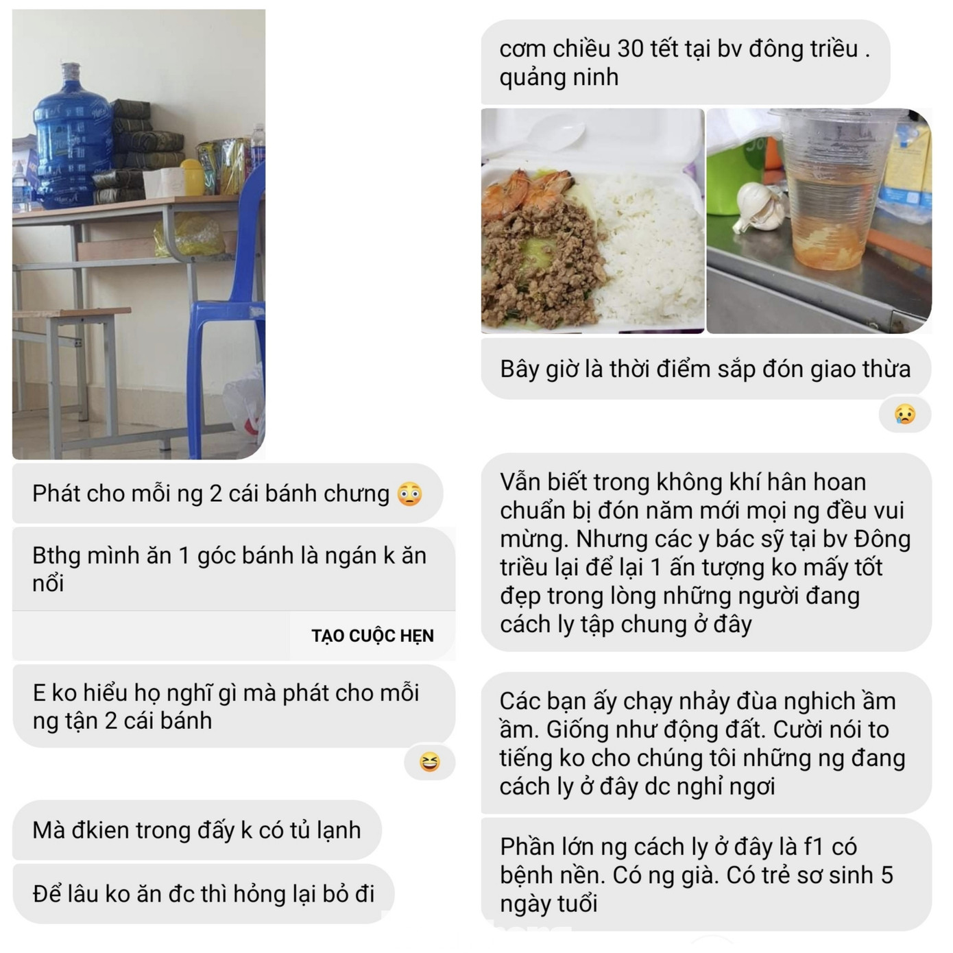 Vụ 'cắt xén' bữa ăn ở Quảng Ninh: Những tin nhắn từ khu cách ly ảnh 3