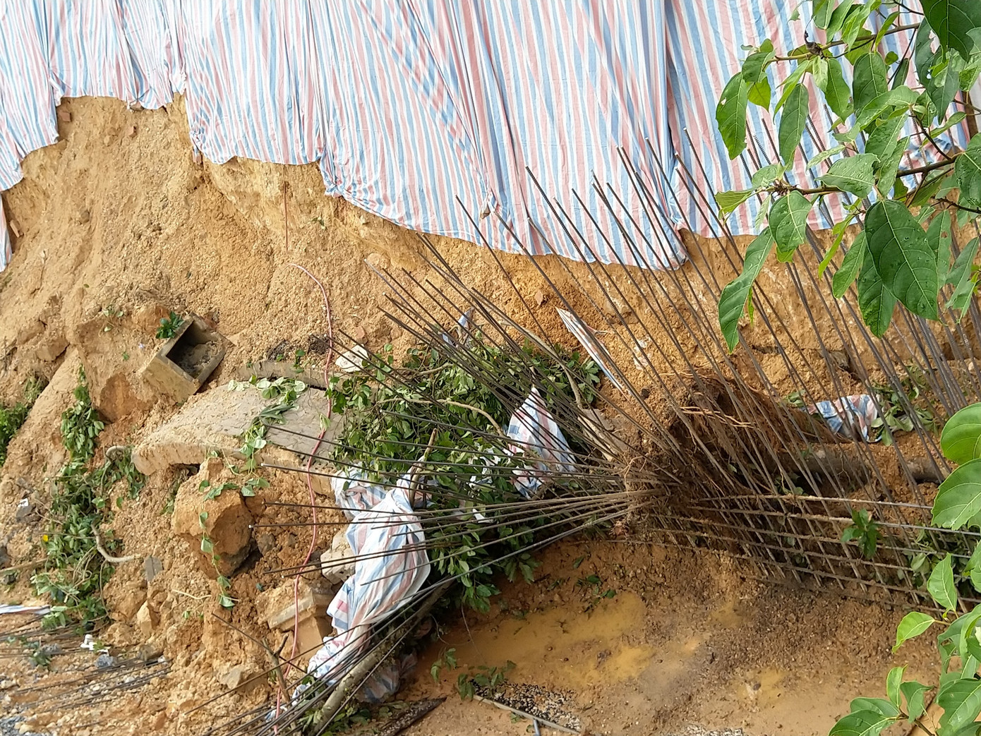 Khu dân cư hàng trăm người nằm lọt thỏm dưới chân kè chờ sập ảnh 9