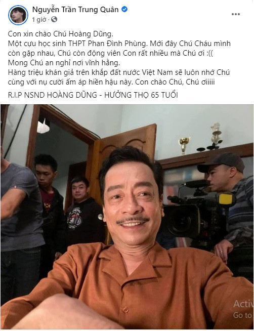 Hồng Vân trách... ông trời, Diệu Hương viết ‘tâm thư’ gửi NSND Hoàng Dũng ảnh 2