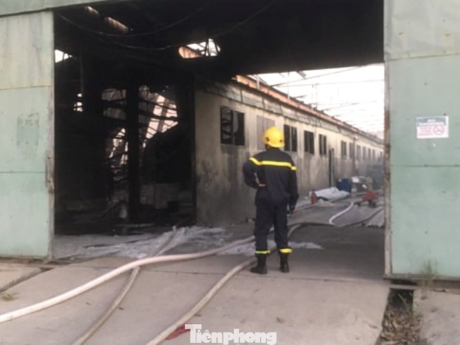 Cháy lớn ở công ty gỗ rộng 2.000m2 tại Bình Dương ảnh 1