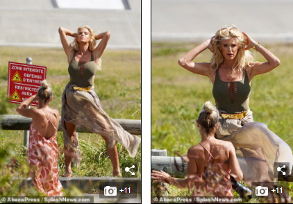 Hoa hậu Thuỵ Điển chụp ảnh đồ bơi, đẹp ngỡ ngàng ở tuổi 46 ảnh 1