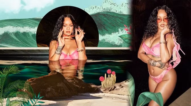 Rihanna diện mốt lộ nội y, khoe ngực táo bạo ảnh 4