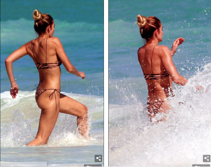 Chân dài 9x phô body tuyệt mỹ, đẹp như tạc tượng ở biển ảnh 4