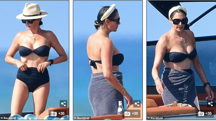 Vợ 'ông trùm giải trí' Simon Cowel nõn nà gợi cảm ở biển với bikini quây ảnh 2