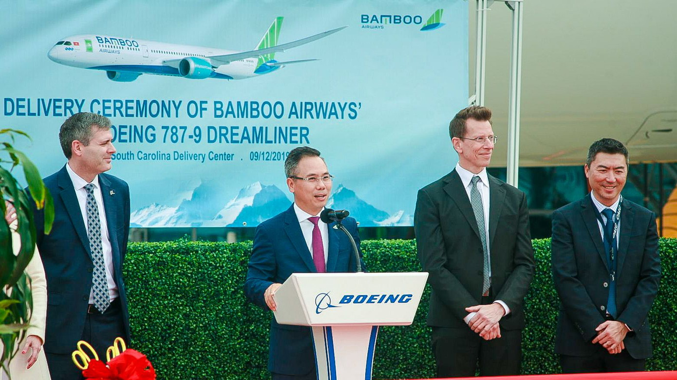 Boeing 787-9 Dreamliner đầu tiên cất cánh về với đội bay của Bamboo Airways ảnh 1