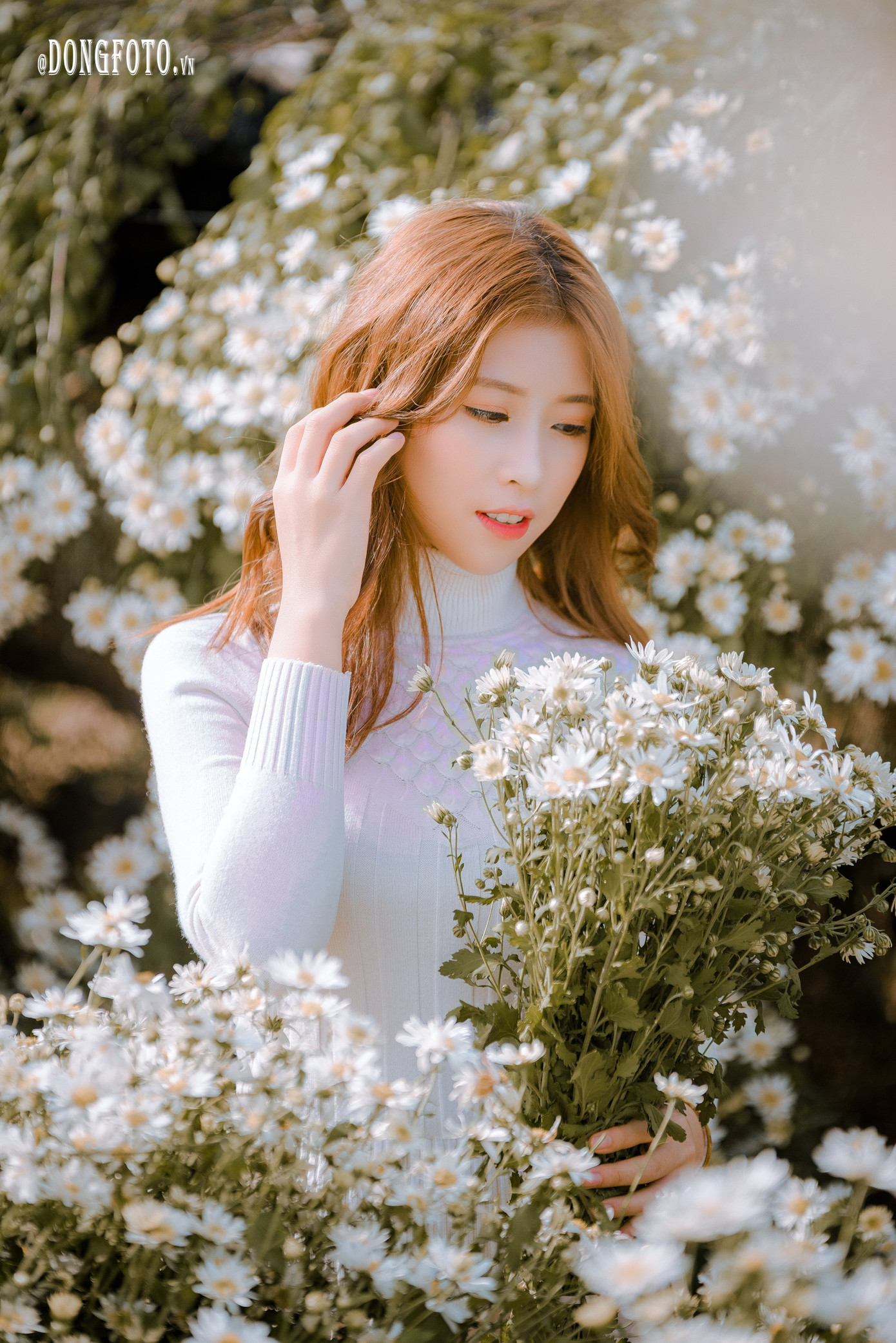 Ngẩn ngơ nét đẹp “nàng thơ” trong bộ ảnh cúc họa mi trắng ảnh 12