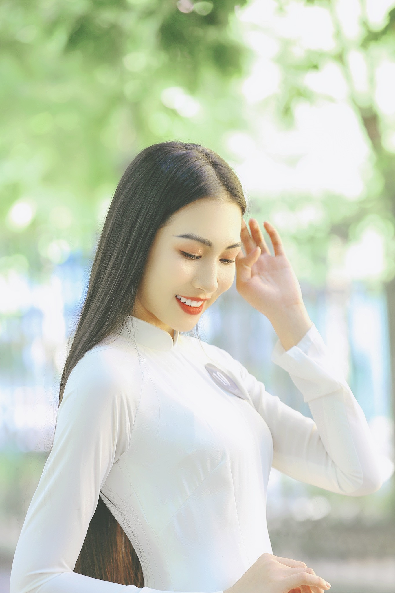 Hoa khôi Học viện Phụ nữ Việt Nam tinh khôi trong bộ ảnh áo dài ảnh 4