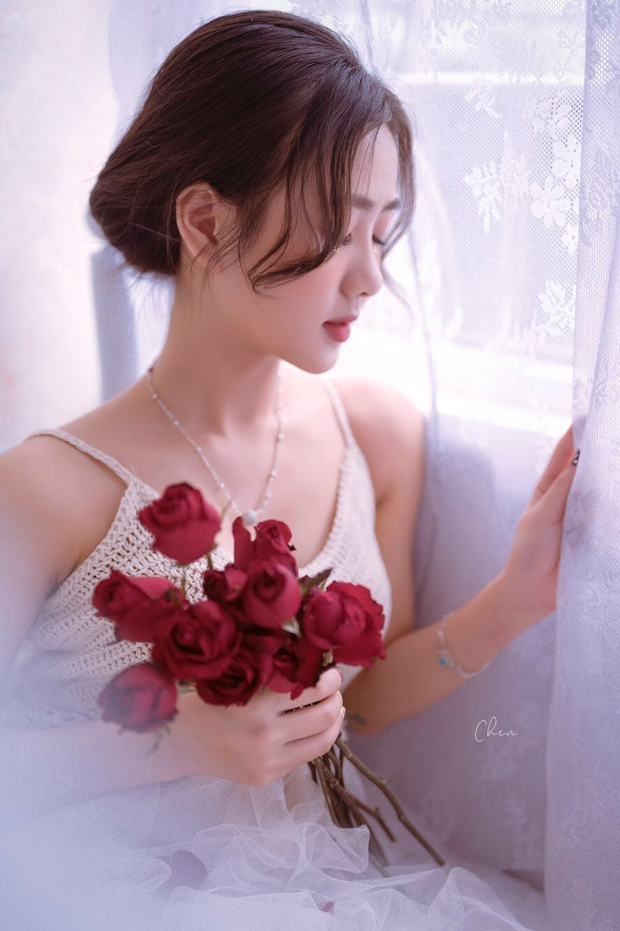 Xao xuyến trước vẻ đẹp tinh khôi của bông hồng xứ Nghệ ảnh 17