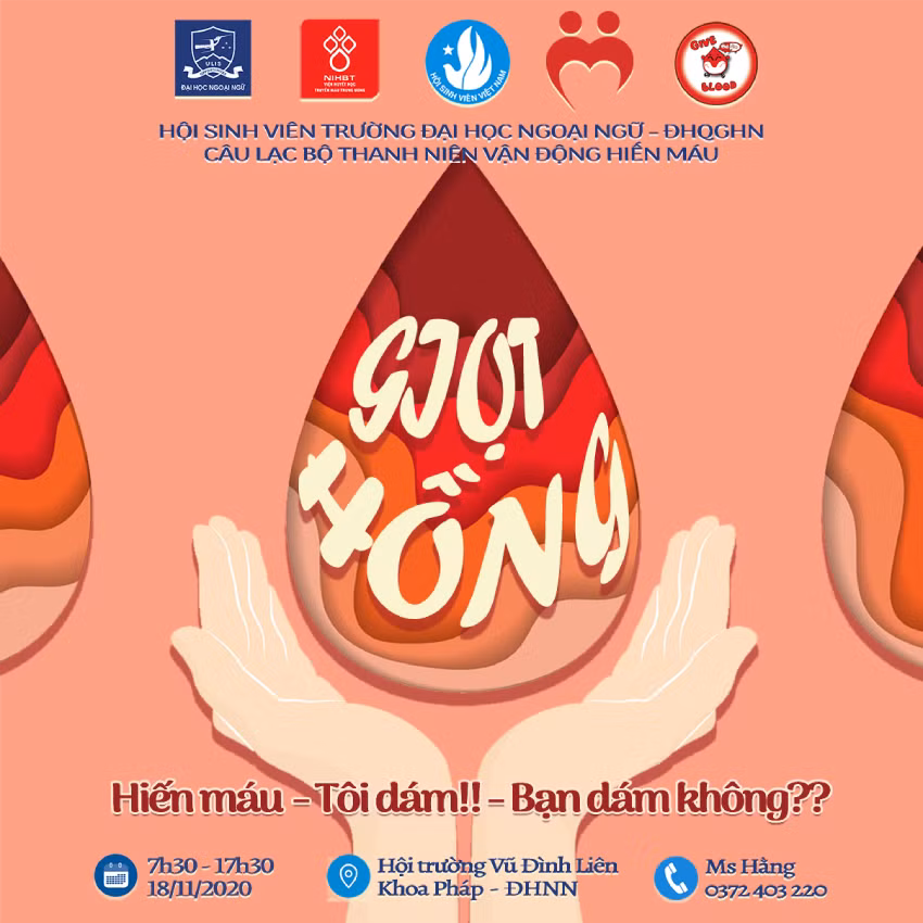 Giọt hồng 2020 - Cùng những chiến sĩ áo đỏ ULIS chắp cánh cho những ước mơ ảnh 1