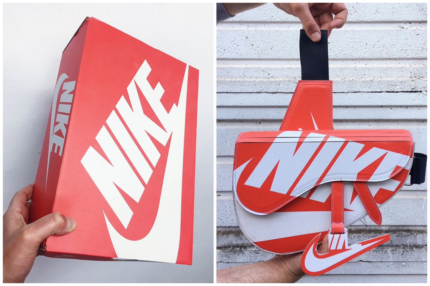 Thiết kế túi cao cấp từ hộp giày, cặp đôi Italy lan tỏa thông điệp bảo vệ môi trường ảnh 1