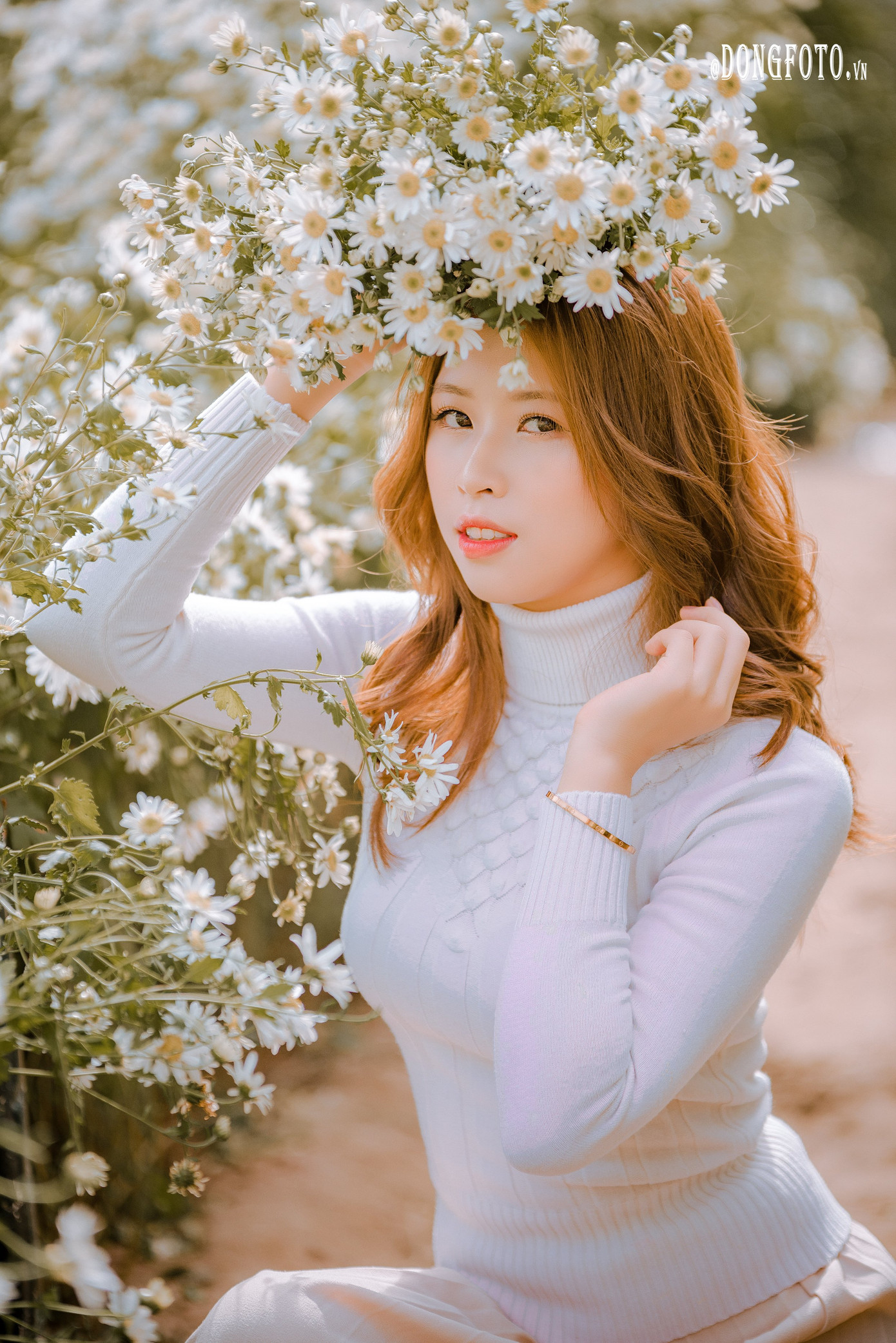 Ngẩn ngơ nét đẹp “nàng thơ” trong bộ ảnh cúc họa mi trắng ảnh 11