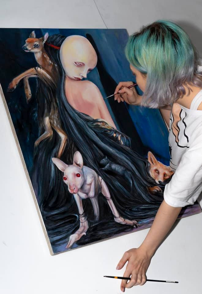 Không ngại khác biệt, hot girl Nga gây “sốt” với những bức ảnh kỳ quái đầy màu sắc ảnh 12