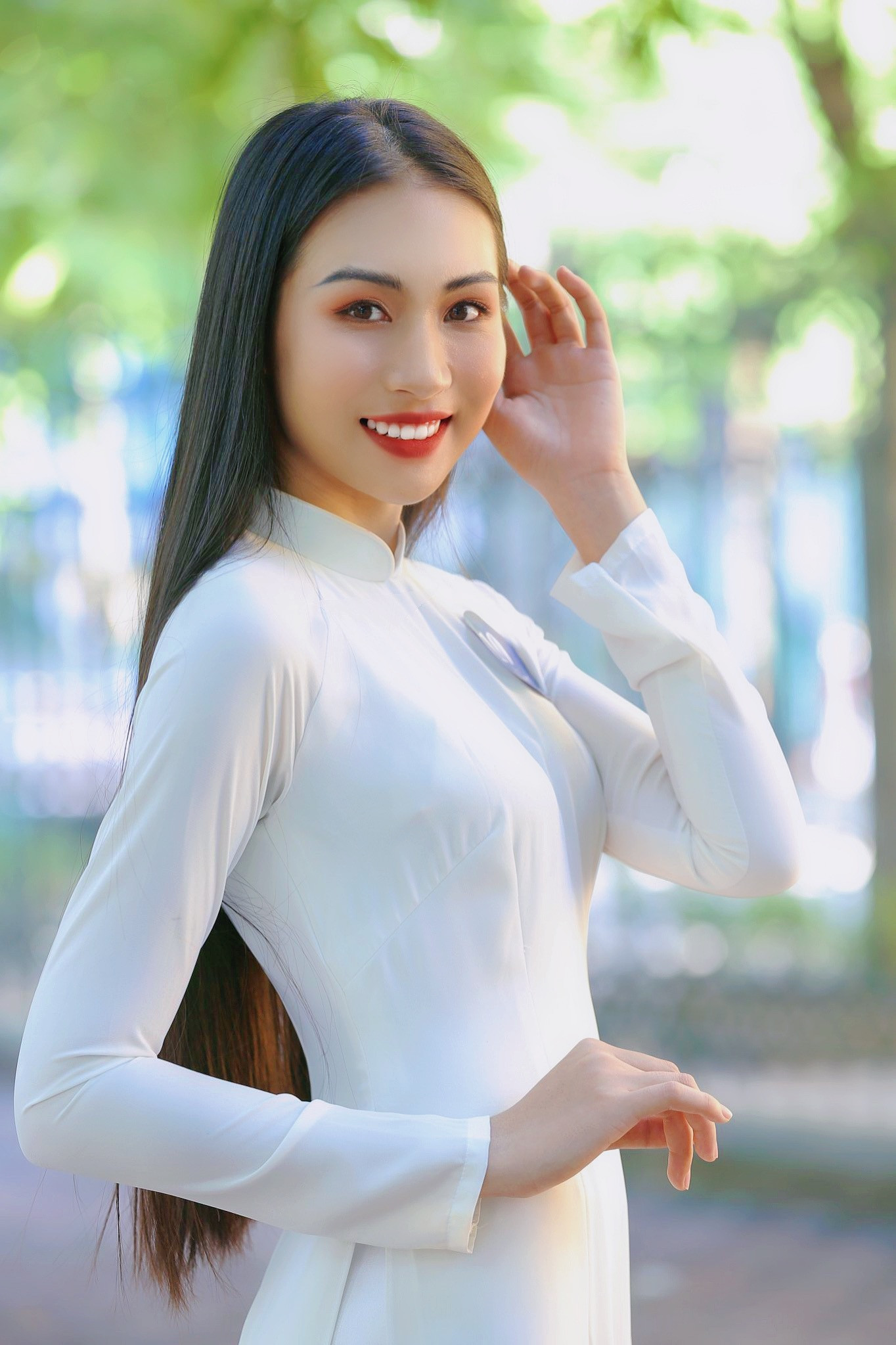 Hoa khôi Học viện Phụ nữ Việt Nam tinh khôi trong bộ ảnh áo dài ảnh 12