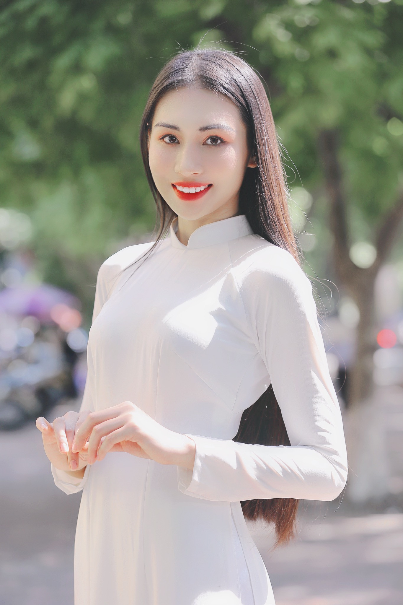 Hoa khôi Học viện Phụ nữ Việt Nam tinh khôi trong bộ ảnh áo dài ảnh 10