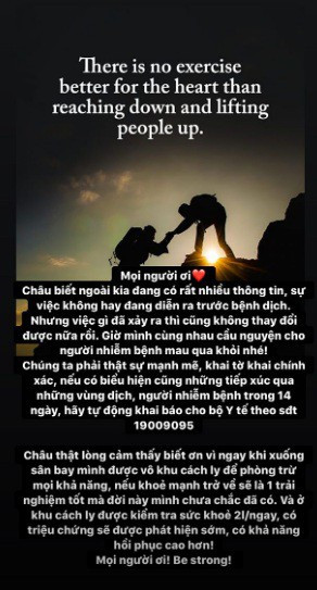 Châu Bùi được tặng hoa 8/3, biết ơn vì được cách ly ngay khi xuống sân bay ảnh 6