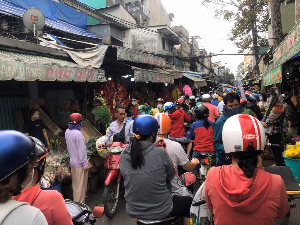 TPHCM: Chợ hoa Hồ Thị Kỷ 'xả hàng' kéo khách ảnh 10