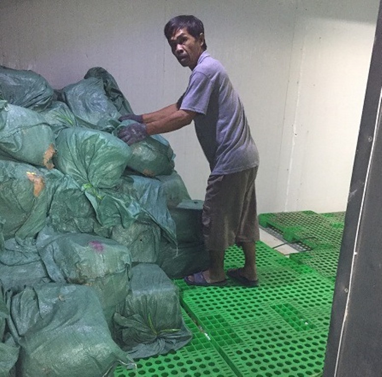 Hơn 5,5 tấn thịt, hải sản chứa trong bao tải không có nguồn gốc xuất xứ ảnh 1