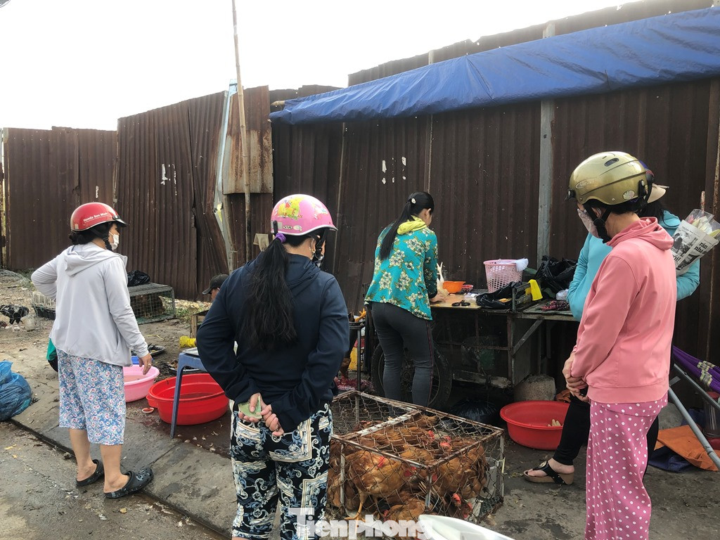 Sáng mùng 3 Tết, dân Sài Gòn xếp hàng vào siêu thị mua gà cúng ảnh 4