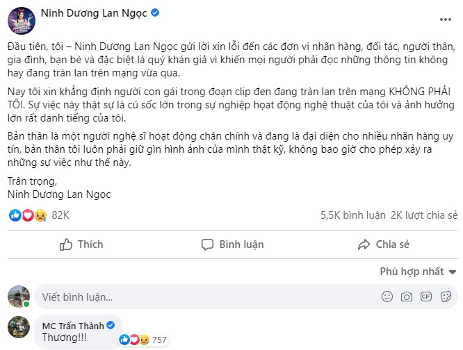 Bức xúc trước loạt bình luận 'xin link' dưới bài Lan Ngọc phủ nhận liên quan clip 'nóng' ảnh 2