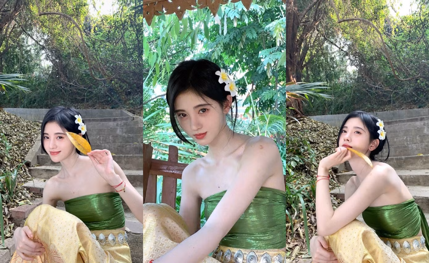 Diện đồ Thái, ‘mỹ nữ 4000 năm’ đẹp mơ màng như nàng thơ khiến dân tình mê mẩn ảnh 2