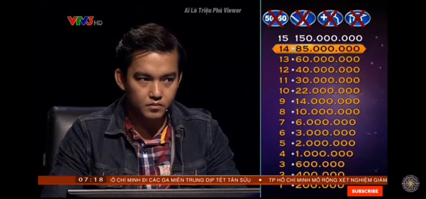 Người thứ 2 trong lịch sử ‘Ai là triệu phú’ lên đến câu 15 để tuột mất 63 triệu đồng ảnh 2