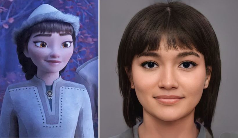 Ngạc nhiên khi nhân vật Disney biến thành người thật nhờ trí tuệ nhân tạo ảnh 8