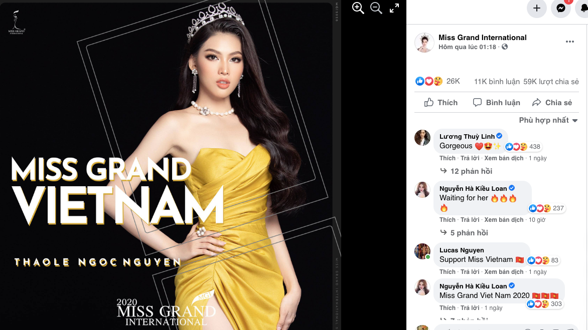 Vừa tới Thái Lan, Á hậu Ngọc Thảo lọt top 10 thí sinh được yêu thích nhất Miss Grand 2021 ảnh 1