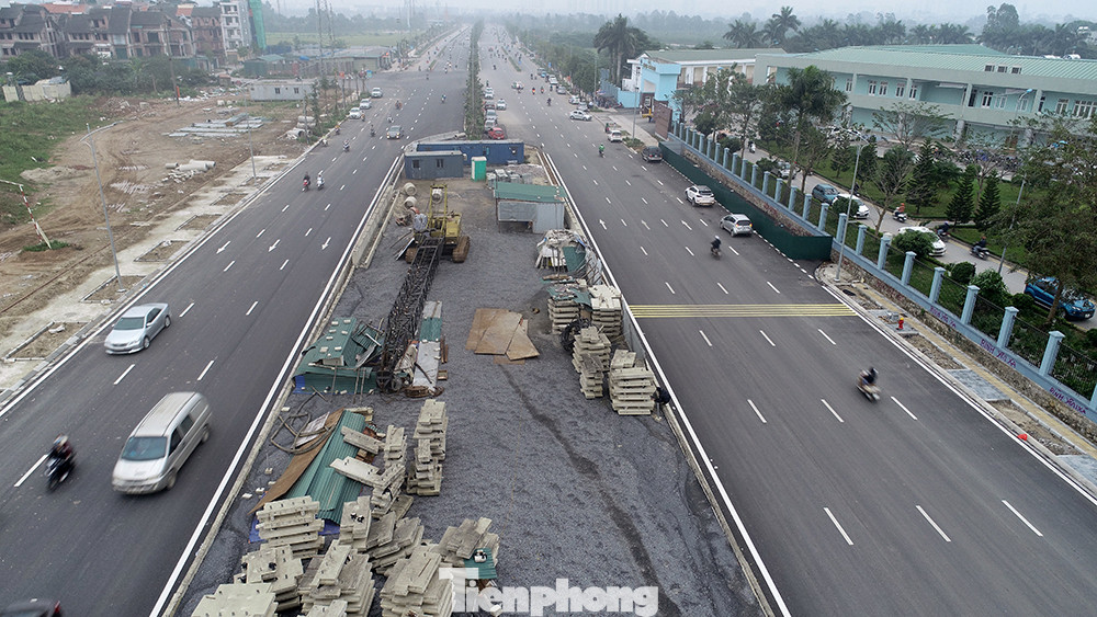 Cận cảnh tuyến đường nghìn tỷ nối liền Vành đai 3 với Cầu Bươu vừa thông xe ảnh 8