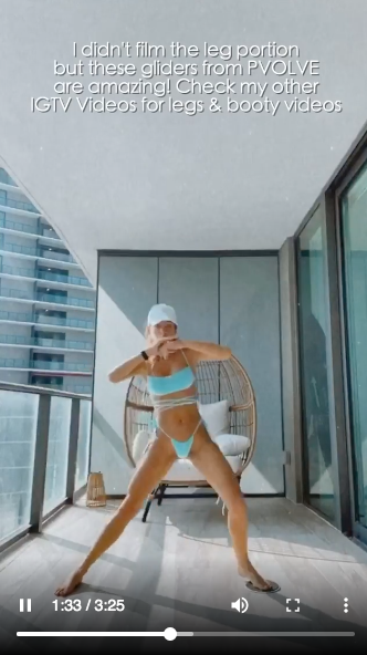 Cindy Prado tung clip tập luyện sung sức ở ban công với bikini bé xíu ảnh 4