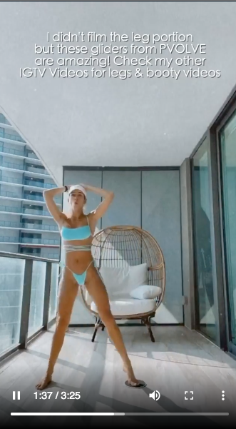 Cindy Prado tung clip tập luyện sung sức ở ban công với bikini bé xíu ảnh 6