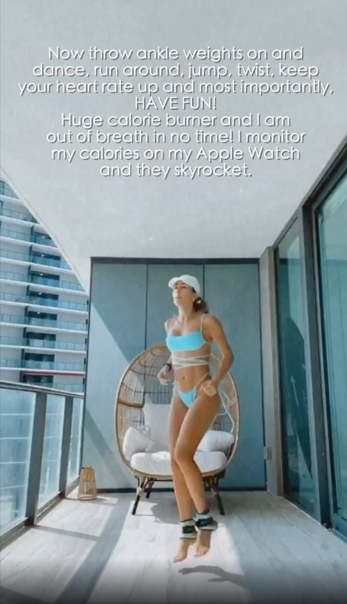 Cindy Prado tung clip tập luyện sung sức ở ban công với bikini bé xíu ảnh 8