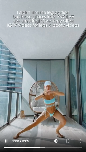 Cindy Prado tung clip tập luyện sung sức ở ban công với bikini bé xíu ảnh 5