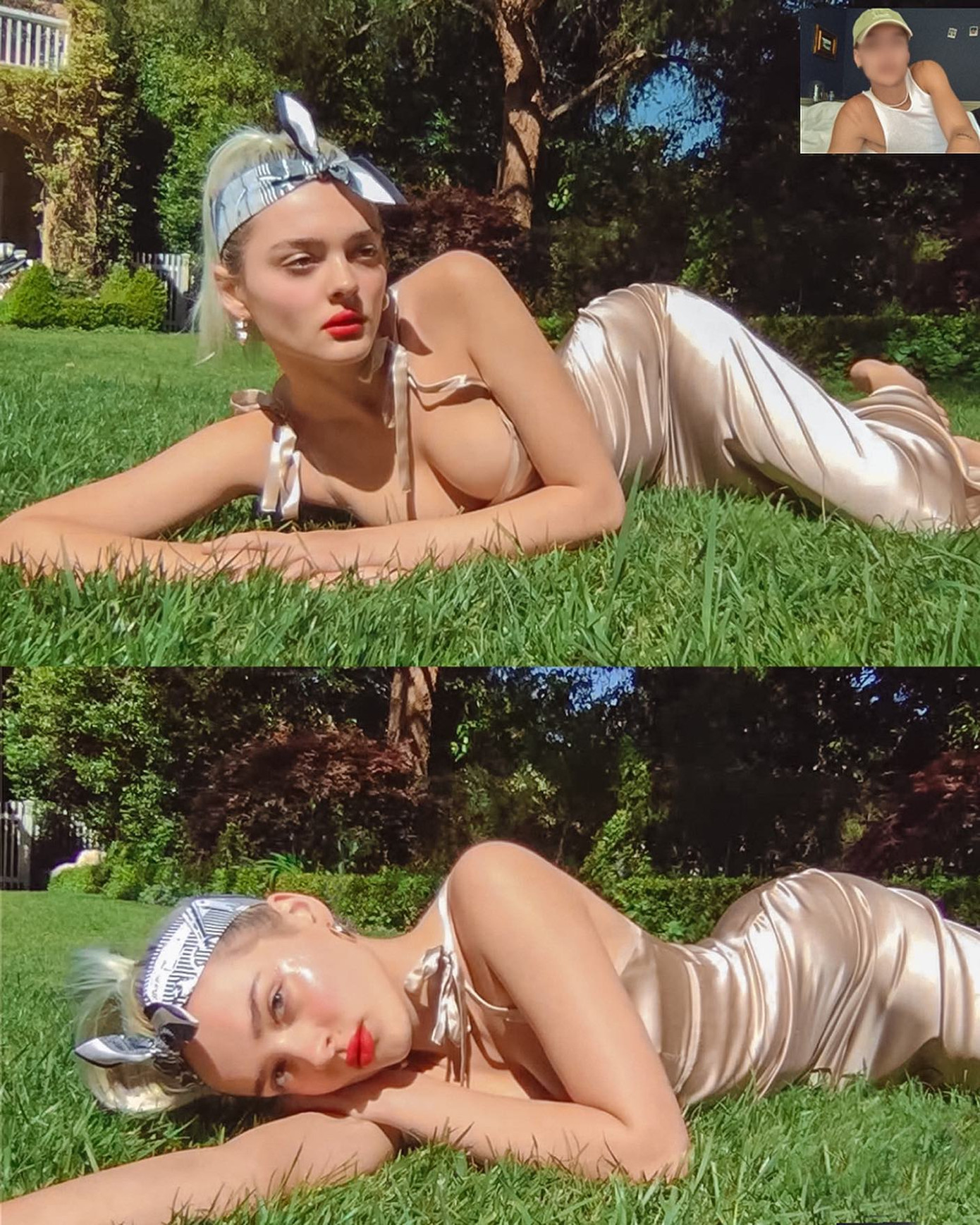 Mỹ nhân 2k chụp ảnh 'nóng' qua Facetime khi ở nhà tránh dịch ảnh 2