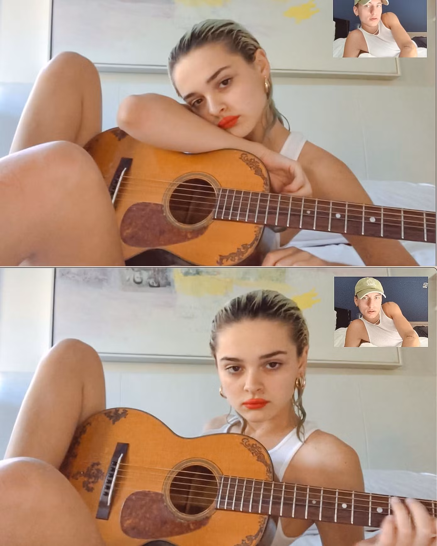 Mỹ nhân 2k chụp ảnh 'nóng' qua Facetime khi ở nhà tránh dịch ảnh 1