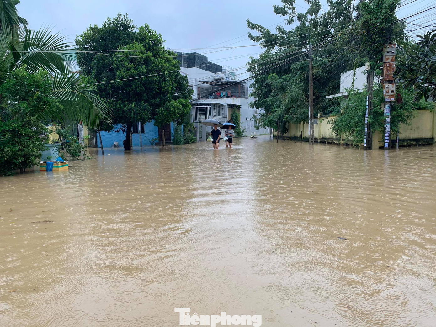 Dân Nha Trang “vật lộn” di chuyển trên những con đường ngập chìm trong nước ảnh 4