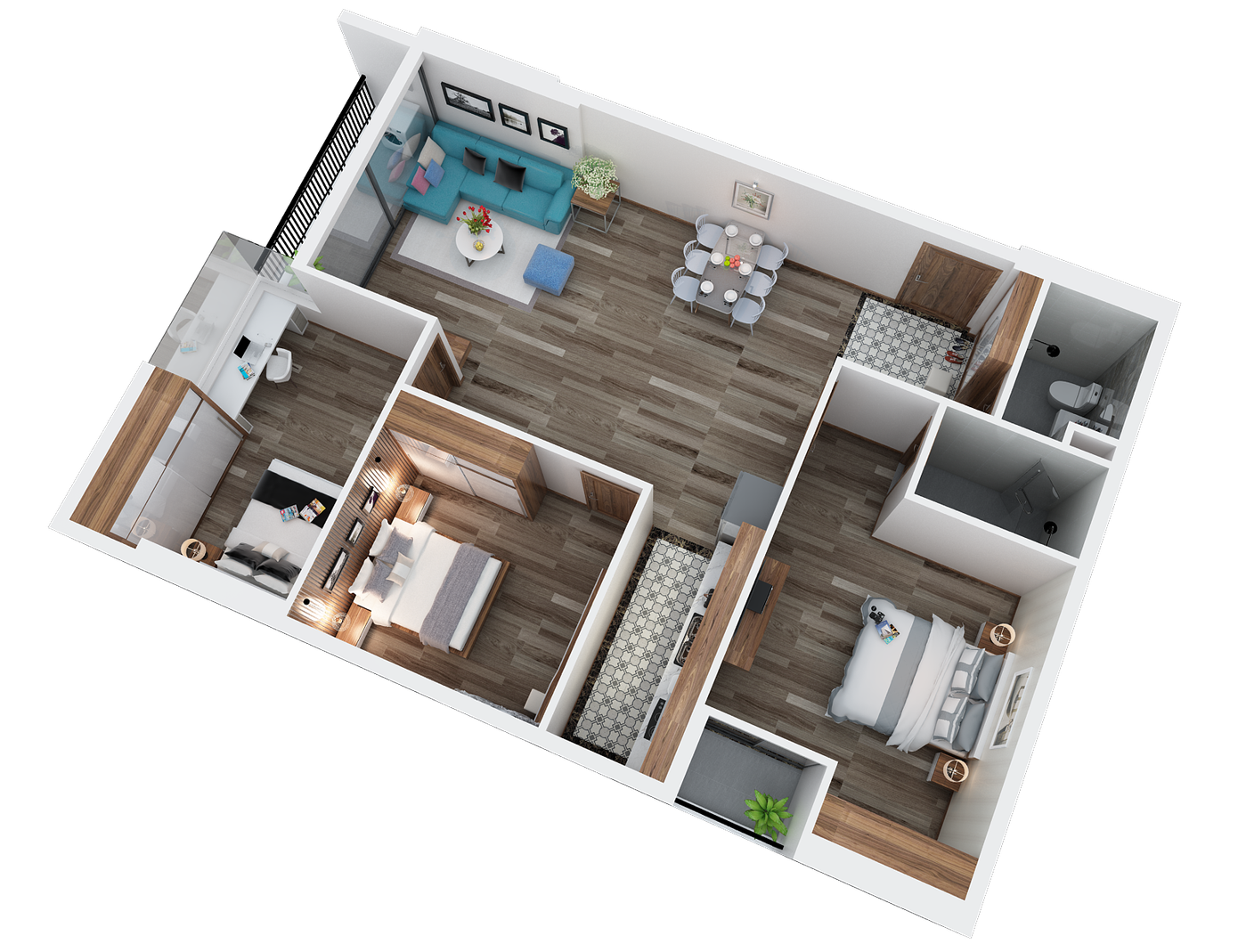 Căn hộ 3 phòng ngủ - sự lựa chọn vững bền cho các gia đình trẻ ảnh 2