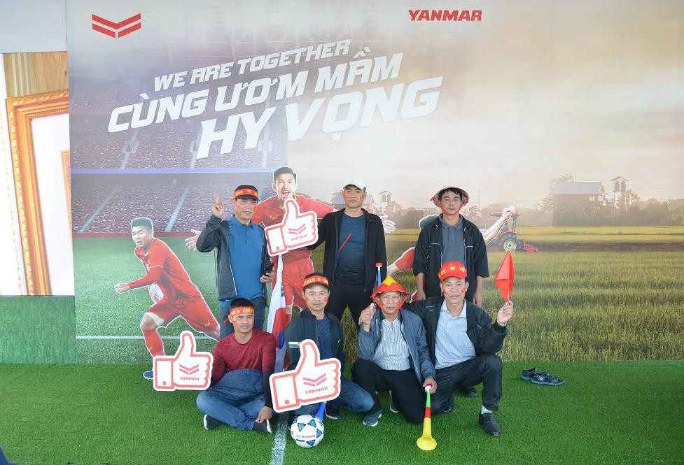 Yanmar mở gian hàng nhà tài trợ cổ vũ bóng đá trận đấu Việt Nam - Thái Lan ảnh 4