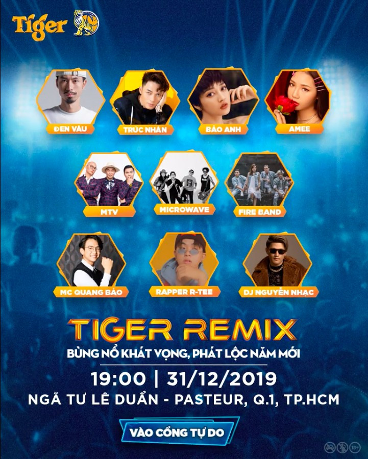 Đánh dấu năm mới ‘nổ tung’ với ‘cơn bão âm nhạc’ Tiger Remix 2020 ảnh 9