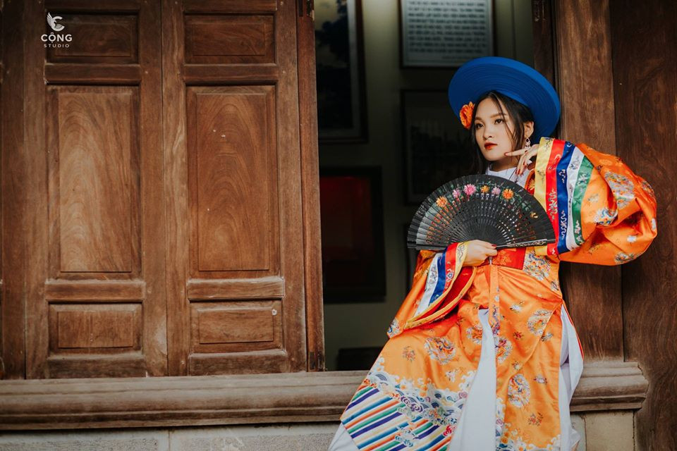 Trầm trồ trước vẻ đẹp của cổ phục Việt Nam trong bộ ảnh kỷ yếu của teen 12 Nam Định ảnh 9