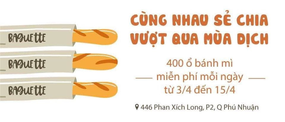 Sài Gòn: Ấm lòng với 400 ổ bánh mì đủ loại nhân thơm ngon miễn phí cho mọi người ảnh 1