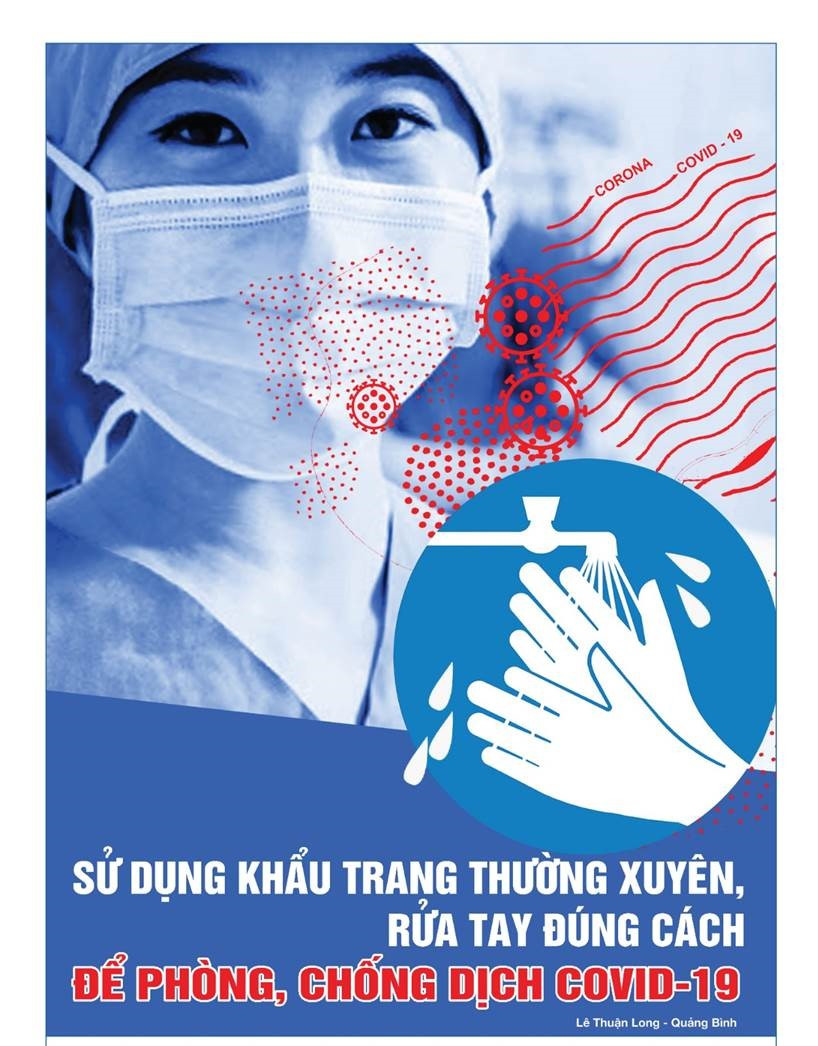 Tung tranh cổ động chống tin giả, cổ vũ đeo khẩu trang chống COVID-19 ảnh 7