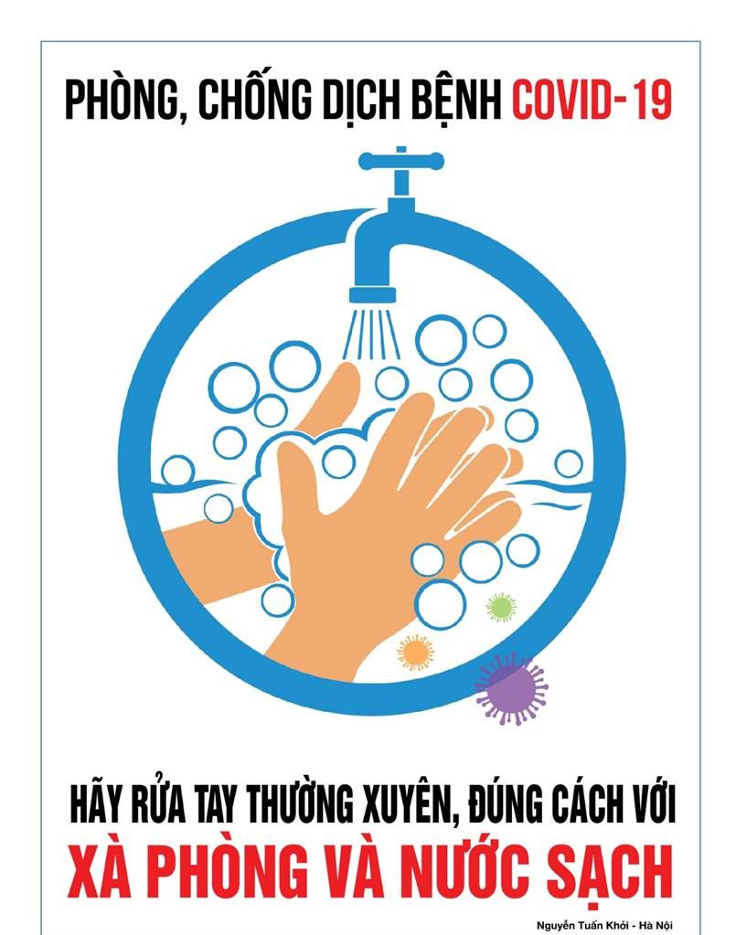 Tung tranh cổ động chống tin giả, cổ vũ đeo khẩu trang chống COVID-19 ảnh 11