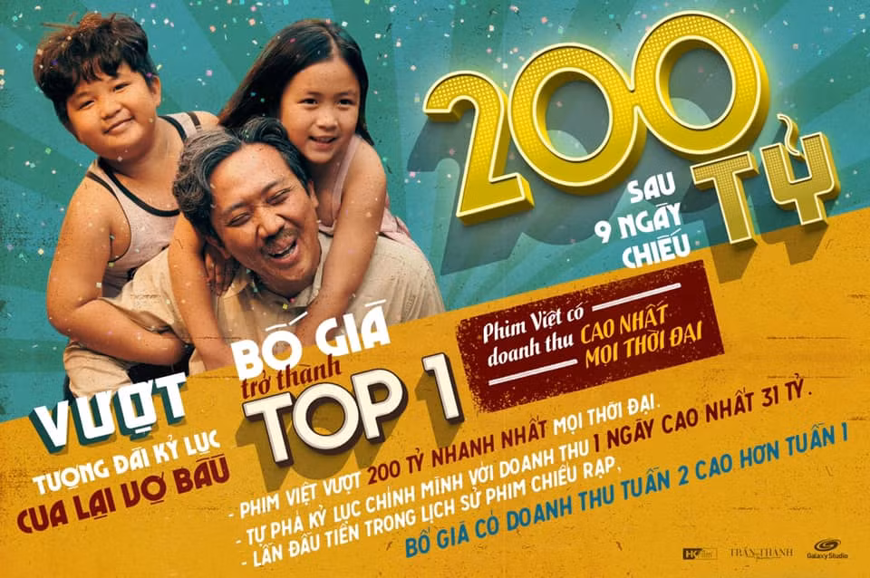 “Bố Già” chính thức phá kỷ lục “Cua Lại Vợ Bầu”, vượt mốc 200 tỷ sau 9 ngày ra mắt! ảnh 1