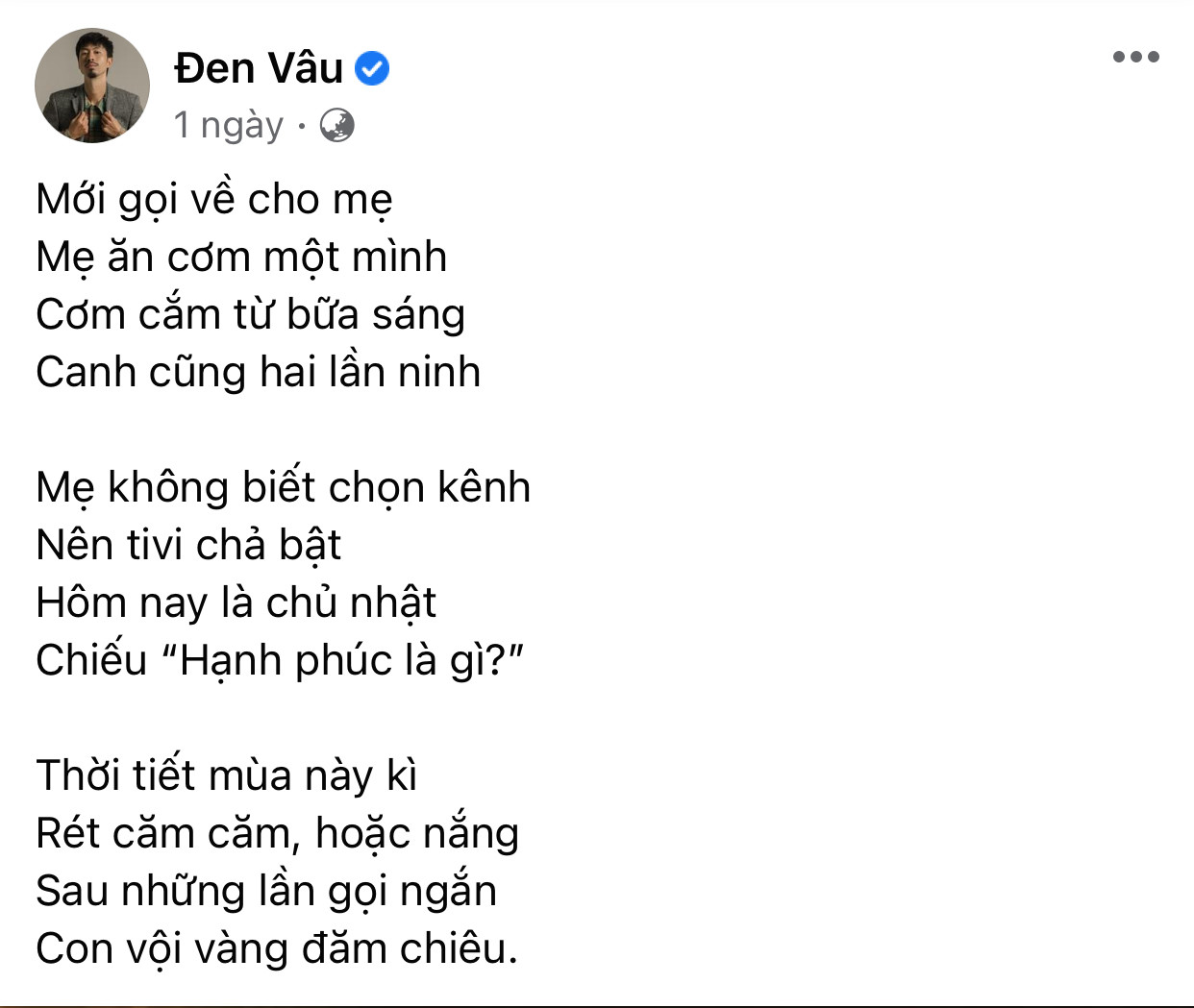 Đen Vâu làm thơ gửi mẹ, các “đồng âm” liền trổ tài đối đáp gửi bao tình thương về cho gia đình ảnh 1
