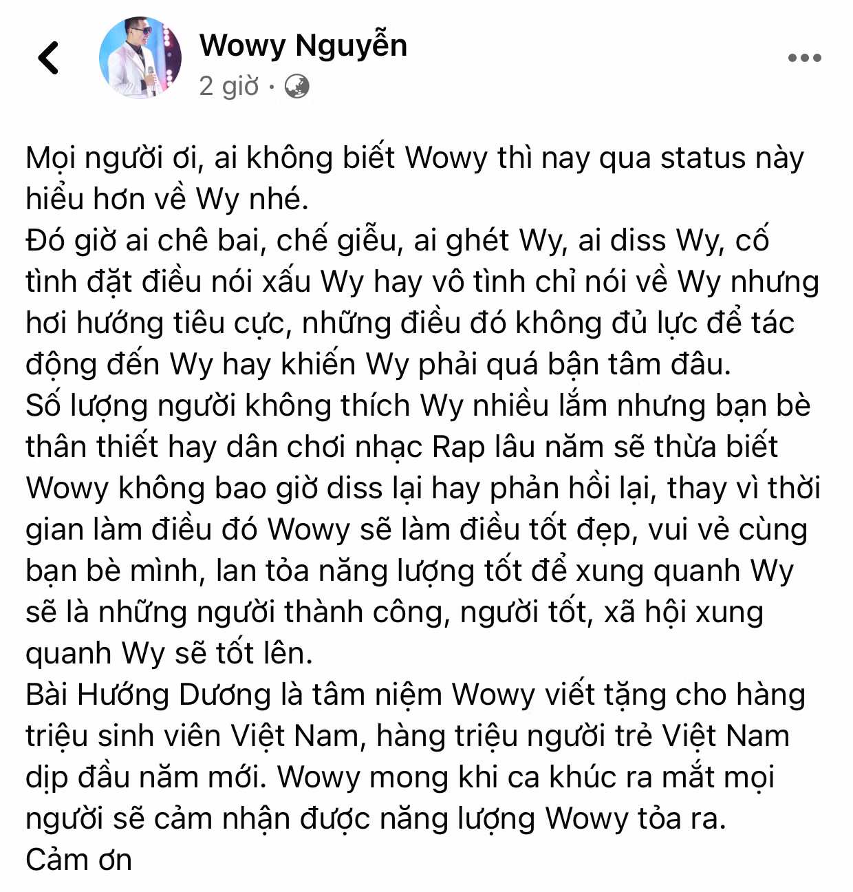 Động thái mới nhất của Wowy sau tin đồn bị R.Tee nói xấu: “Điều đó không đủ lực tác động“ ảnh 1